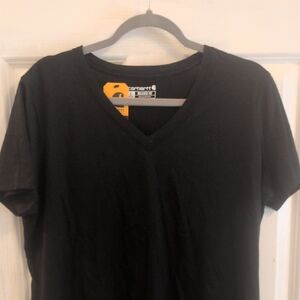 Carhartt Women's Black V-Neck Tee